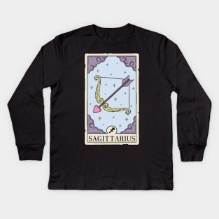 Sagittarius card Kids Long Sleeve T-Shirt